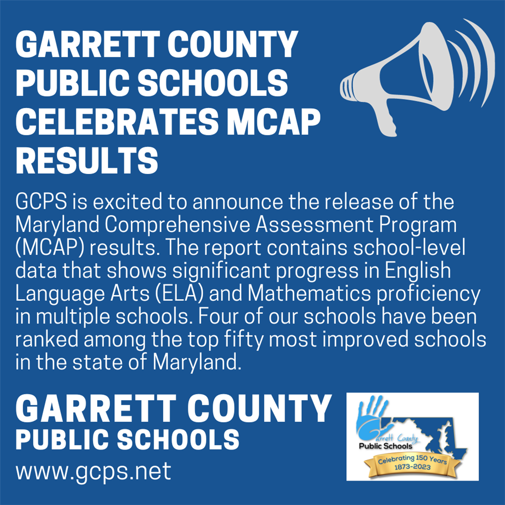  Infographic highlighting GCPS MCAP results as detailed in the story.